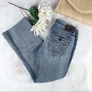 BKE Light Wash Bling Sabrina Bootcut Jeans 27 x 28” inseam